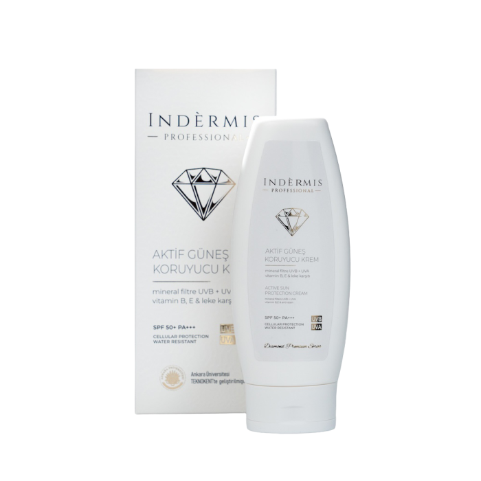 Indermis Aktif Güneş Koruyucu Krem SPF 50+ – Yüz ve Vücut İçin - Görsel 2