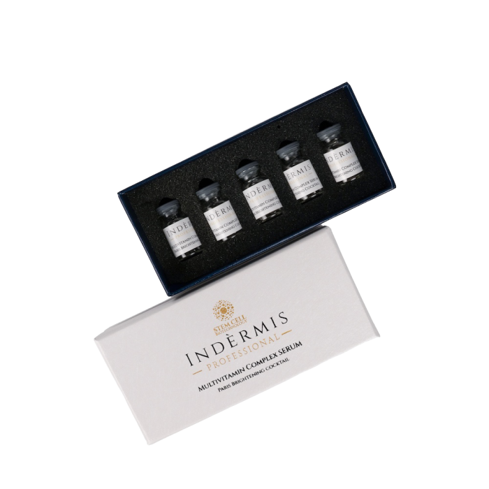 Indermis Multivitamin Complex Serum – Aydınlatıcı & Antioksidan Bakım (5 x 6 ml Ampul) - Görsel 2